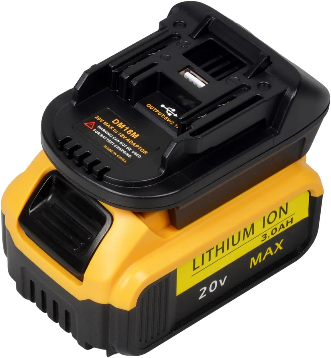 Lithiums Battery Adapters for BPS18M DM18M BS18MT Series 20V 18V Voltages Conversion with Overloads Short Circuit Protections ABS Power Adapters for Cordless Tools
