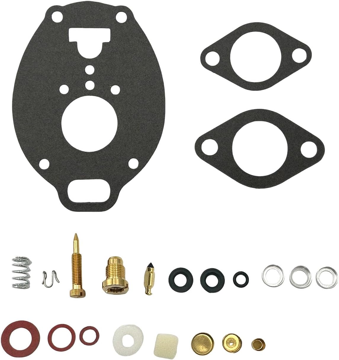 Carburetor Rebuild Kit Carb Repair Compatible with Marvel Schebler TSX carburetor John Deere M 40 320 330 420 430 2010 Farmall 504 Ford 801 Allis WD45 Replaces K7515 778-515