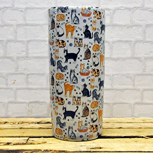 AcaciaHome 18 "los Amantes de los Gatos Gato Animales de cerámica Soporte de Paraguas