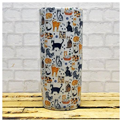 18 "Gatto Amanti degli Animali in Ceramica Portaombrelli