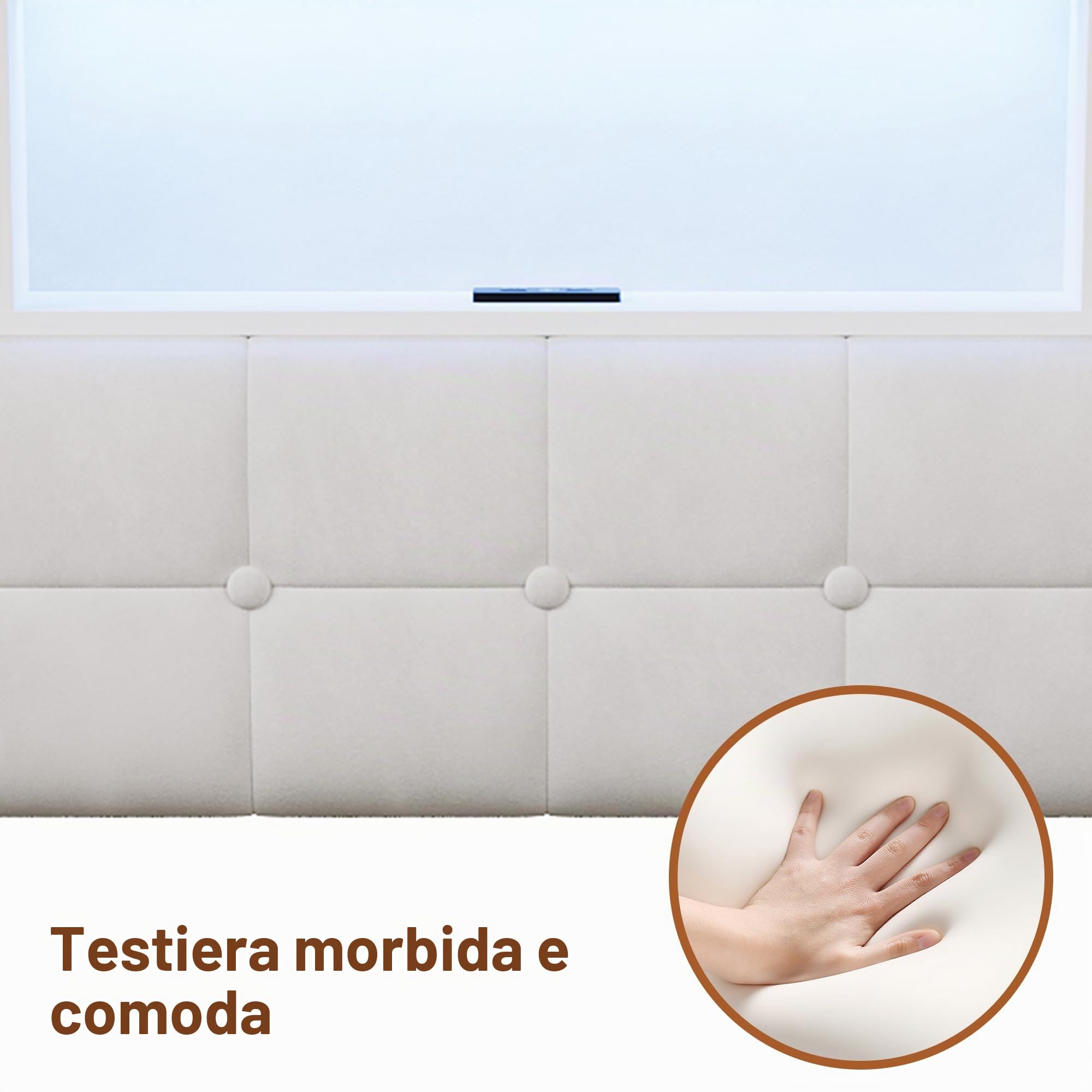 Letto imbottito 160 x 200 cm con LED e USB, telaio del letto con 4 cassetti, letto per adolescenti 160 x 200 cm con vano contenitore, letto matrimoniale con rete a doghe, telaio del letto