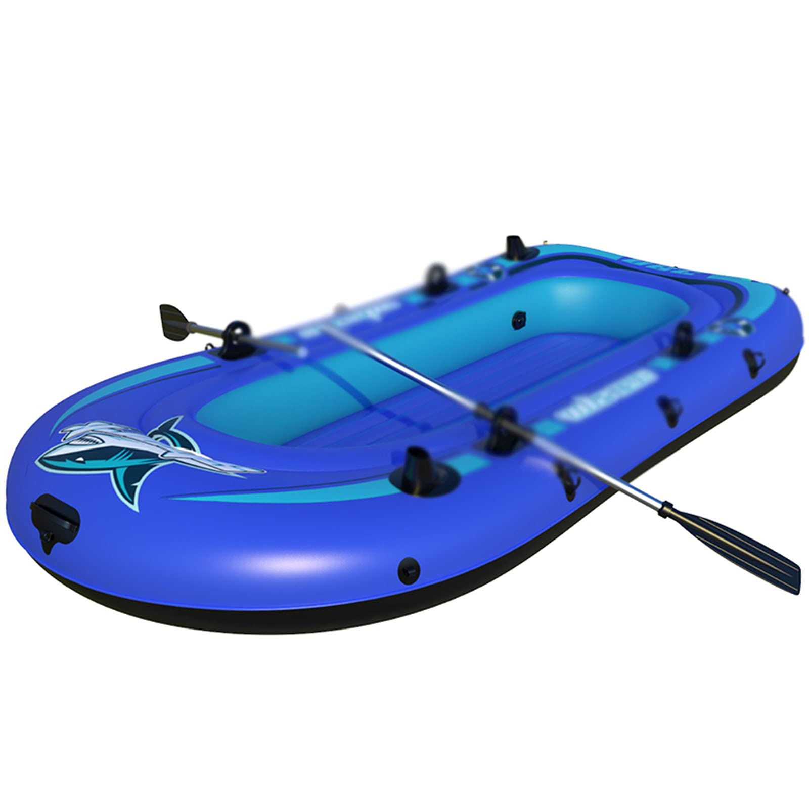 Spacmirrors Inflatable Rowing Air Boat Inflatable Marine Boat, One Person Single Man Air Inflatable Boat, Durable PVC Material Drifting Fishing Air Boat 100kg Capacity