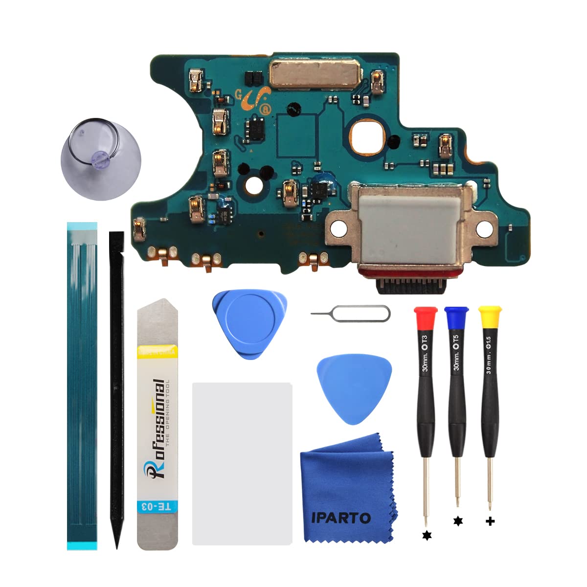iParto Charging Port Replacement for Samsung Galaxy S20 5G G981U(Not for 4G G980) Charging Port Replacement Kit for Galaxy S20 5G SM-G981U USA USB
