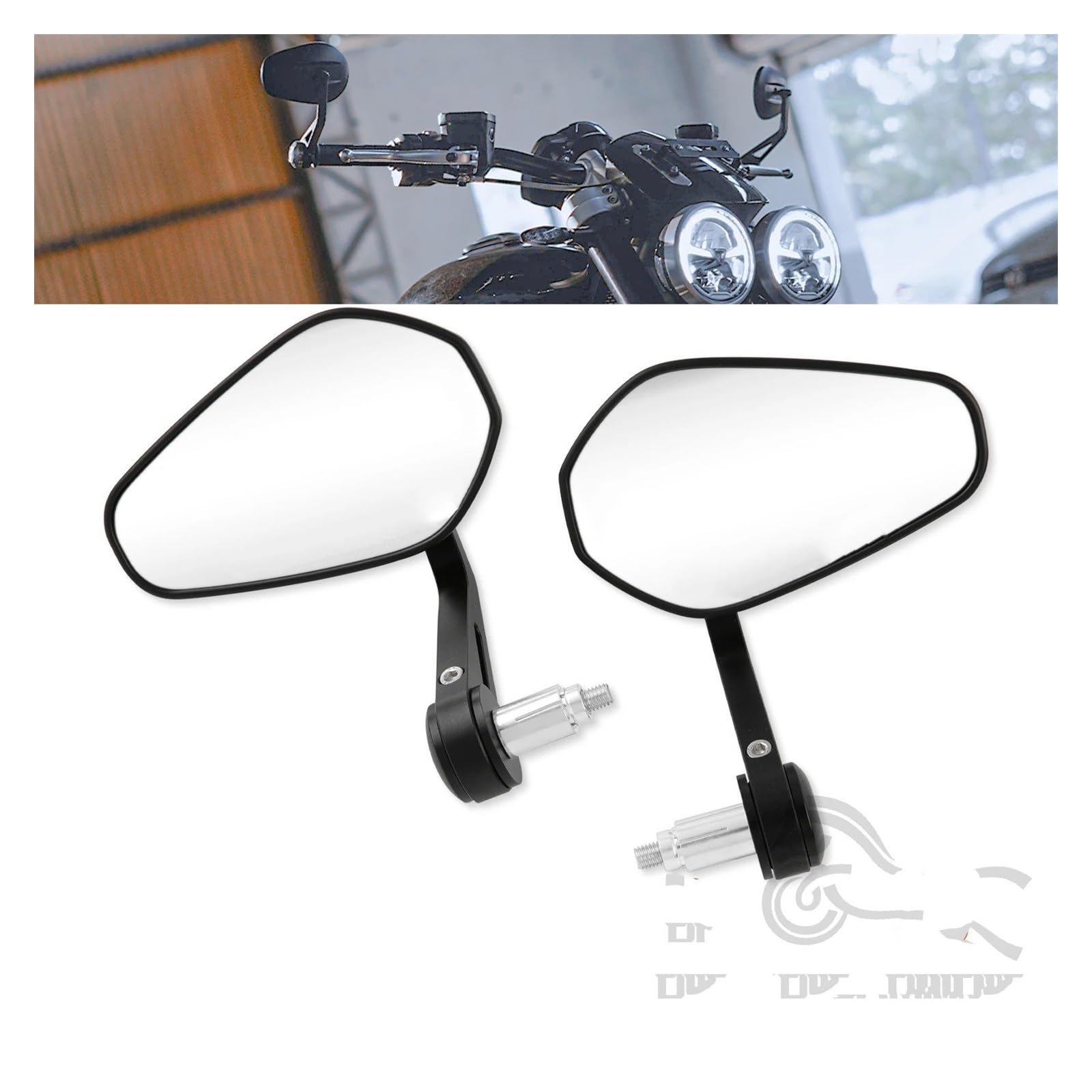 Specchietti Moto Motocicletta Moto Scooter Specchietto Retrovisore Specchietti Manubrio Specchietti Retrovisori Ricambi per Motociclette Specchietto Retrovisore