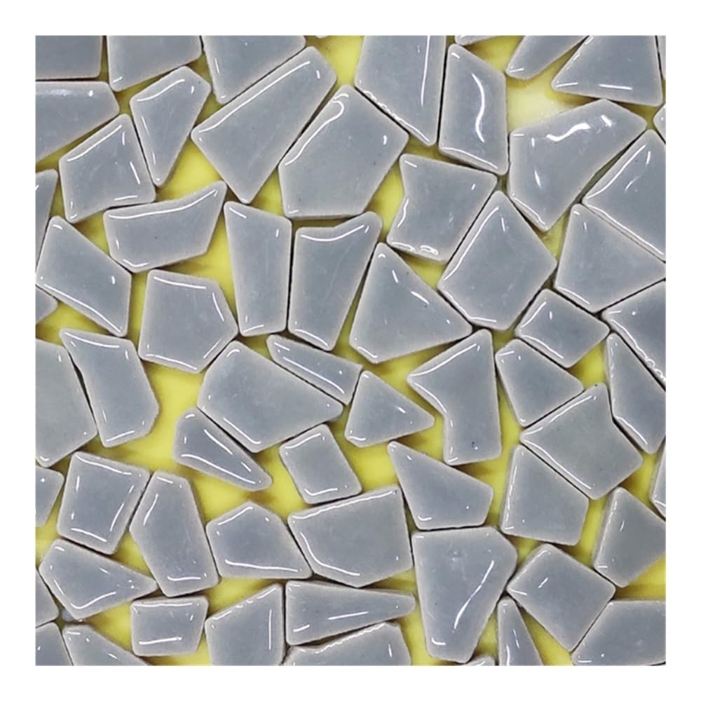 baldosas de mosaico de cristal, baldosas de mosaic Azulejos de mosaico de porcelana polígono de 510 g, 1-4 cm de longitud, 1~4 g/pc, azulejos de mosaico de 3,5 mm de espesor (color: 28, tamaño: 18 o