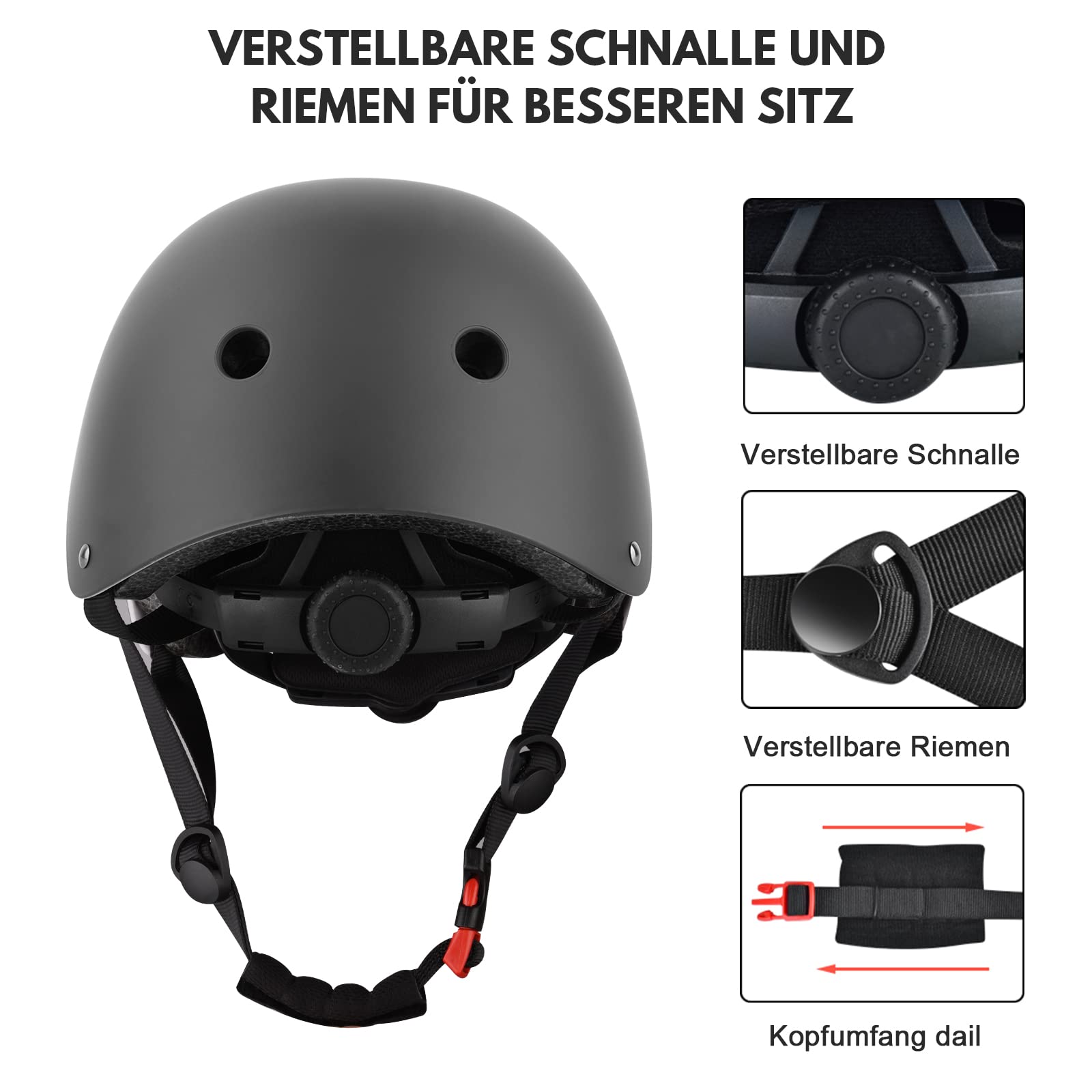 Casco Per Bambini Certificato CE CPSC - Regolabile Per Bici, Skate E Pattini - Foto 5