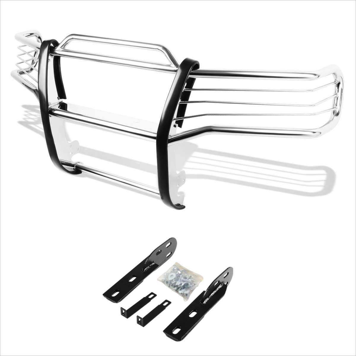 Compatible with Ford Explorer Sport Trac 2001-2005 Bumper Brush Grille Guard Protector,Chrome