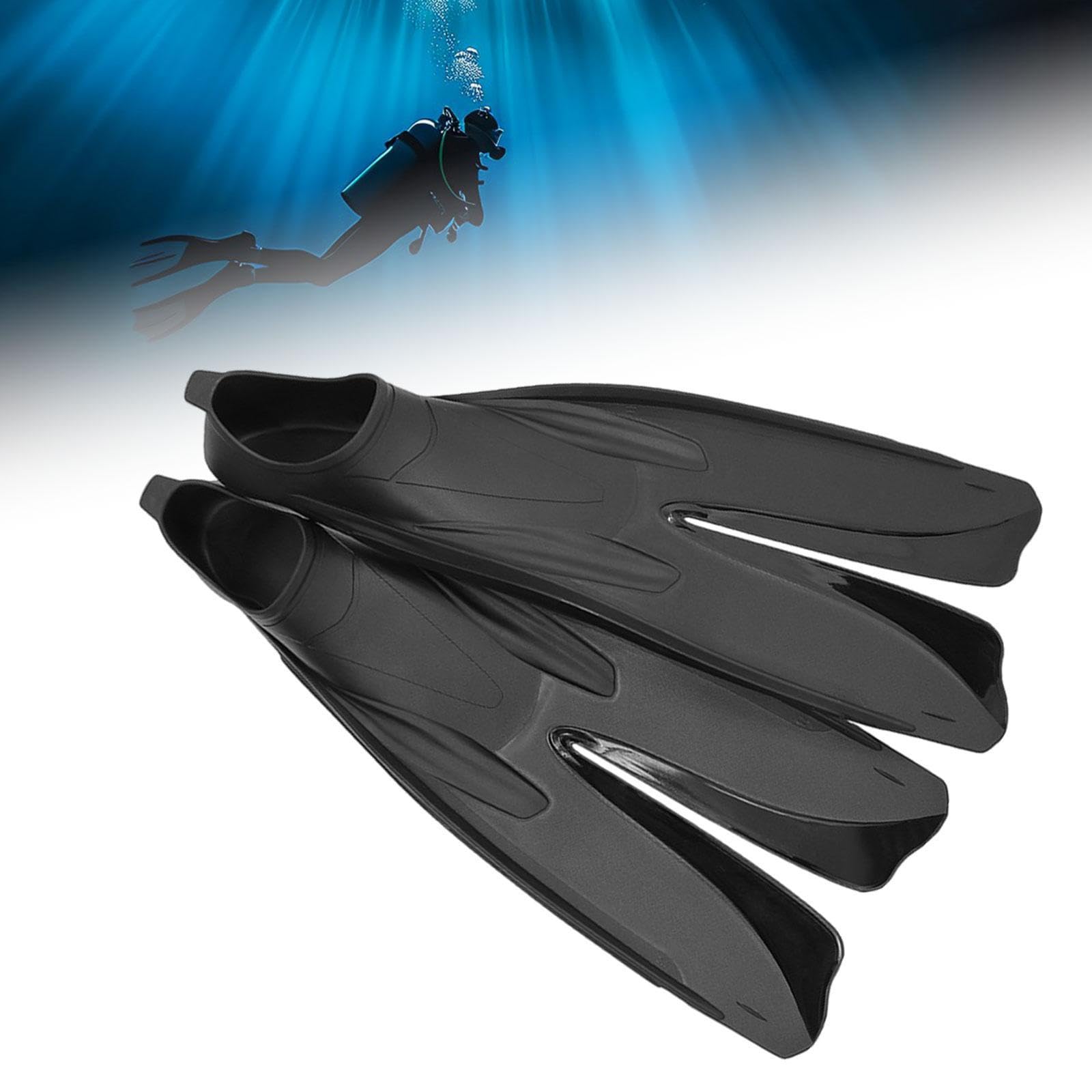 Aletas de Buceo Par Equipo de Natación Aletas Snorkel Flippers Diseño de Recuperación Rápida Comodidad Al Talón Adecuadas para Adultos Y Entre