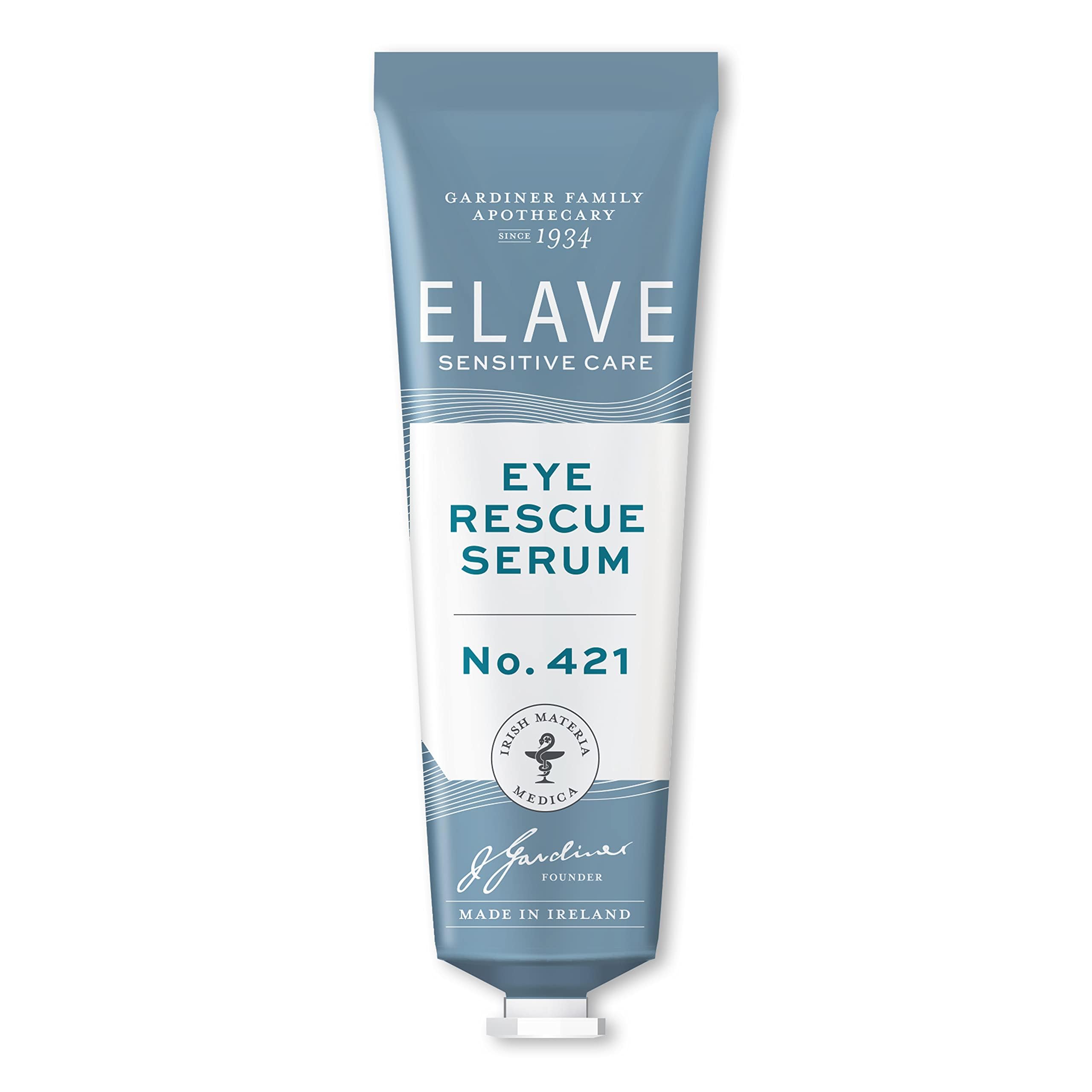 Elave Sensitive Eye Rescue Serum, 15Ml - Enriched With Hyaluronic Acid & Peptides, Anti-Aging Eye Treatment For Sensitive Skin, Reduces Puffiness & Dark Circles