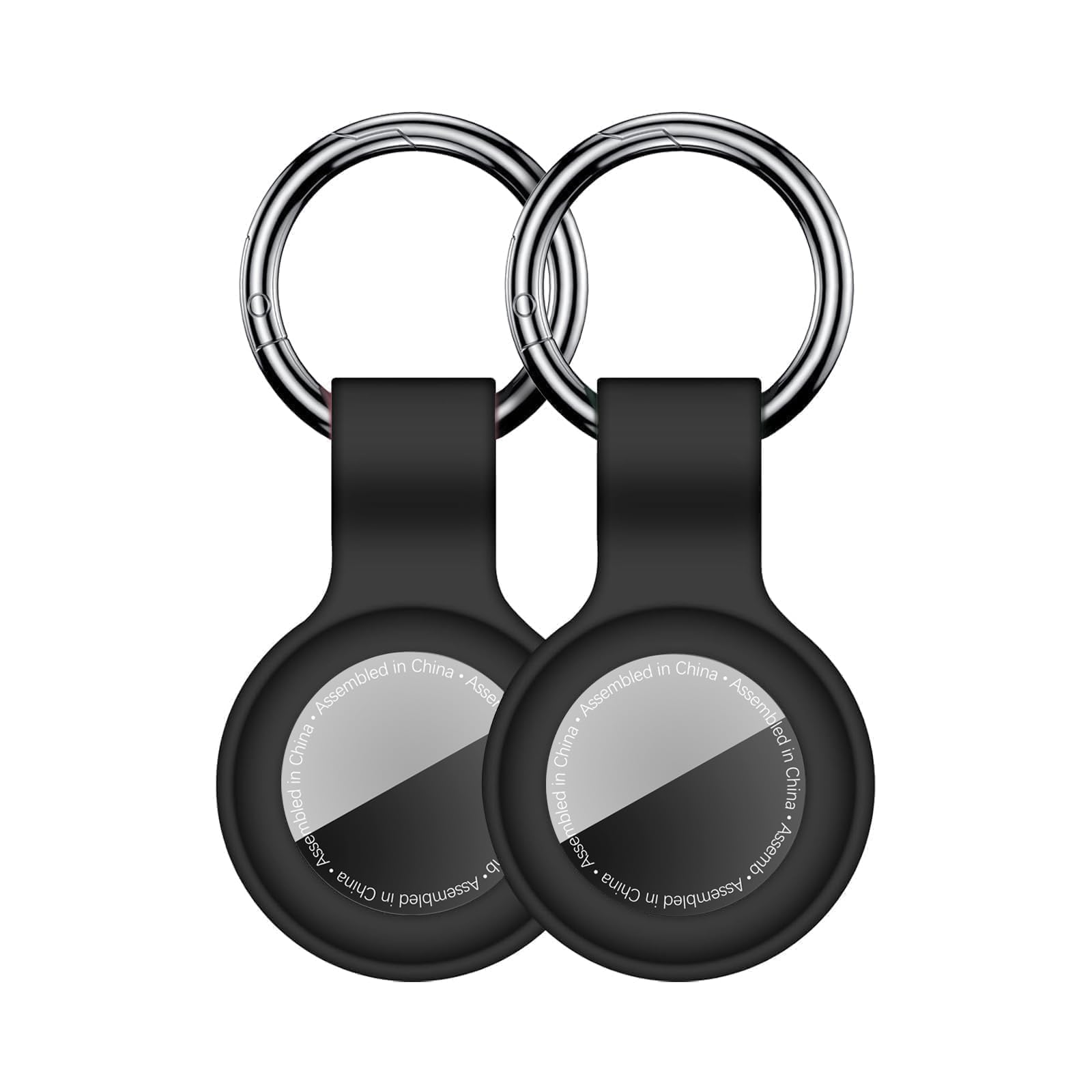 Linsaner 2 Pack Car Key Chain Compatible with Automotive Key Fob Anti-Lost for Air Tag Holder for Vehicle