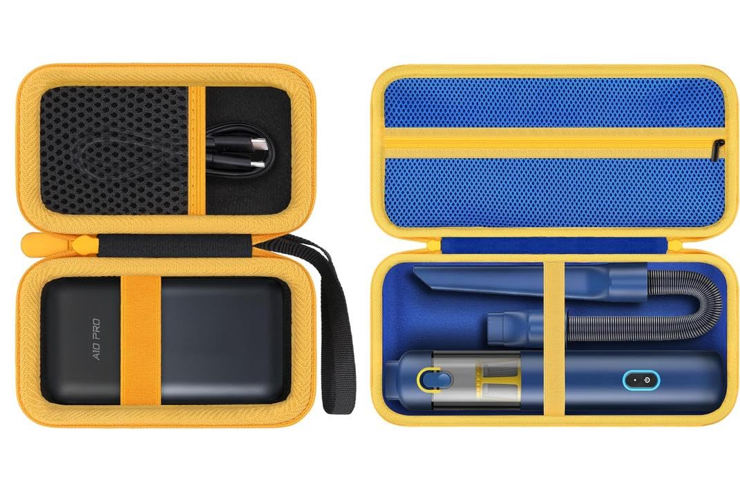 Aenllosi for Fanttik A10 Apex 3-in-1/A10 Pro 2-in-1 Digital Laser Tape Measure Hard Case, Measuring Tape Organizer+Fanttik V8 Apex/Slim V8 Mate/V10 Apex/Slim V10 Mate Car Vacuum Hard, Blue (Case Only)