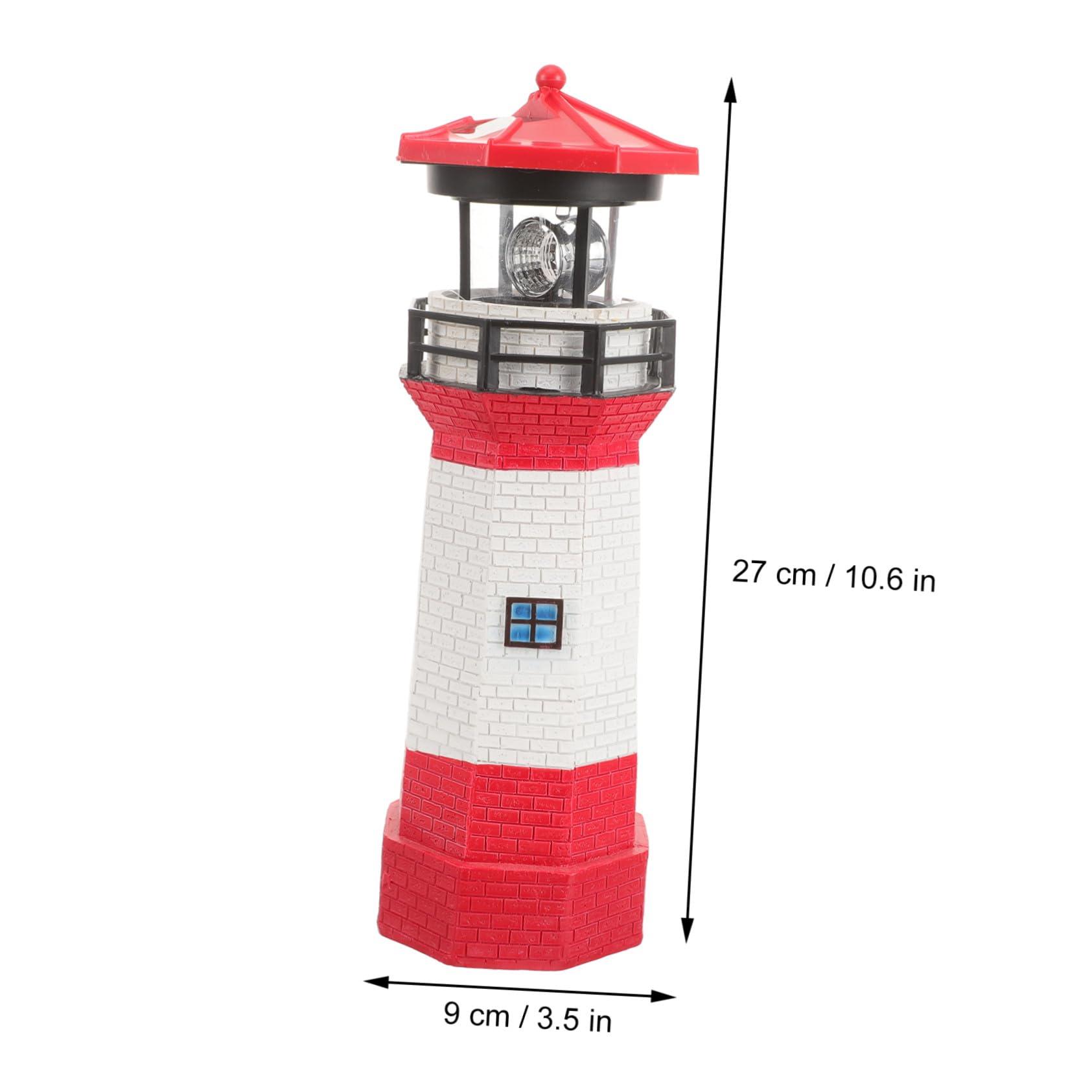 Luce Decorativa da Giardino Solare con LED Rotante in Resina
