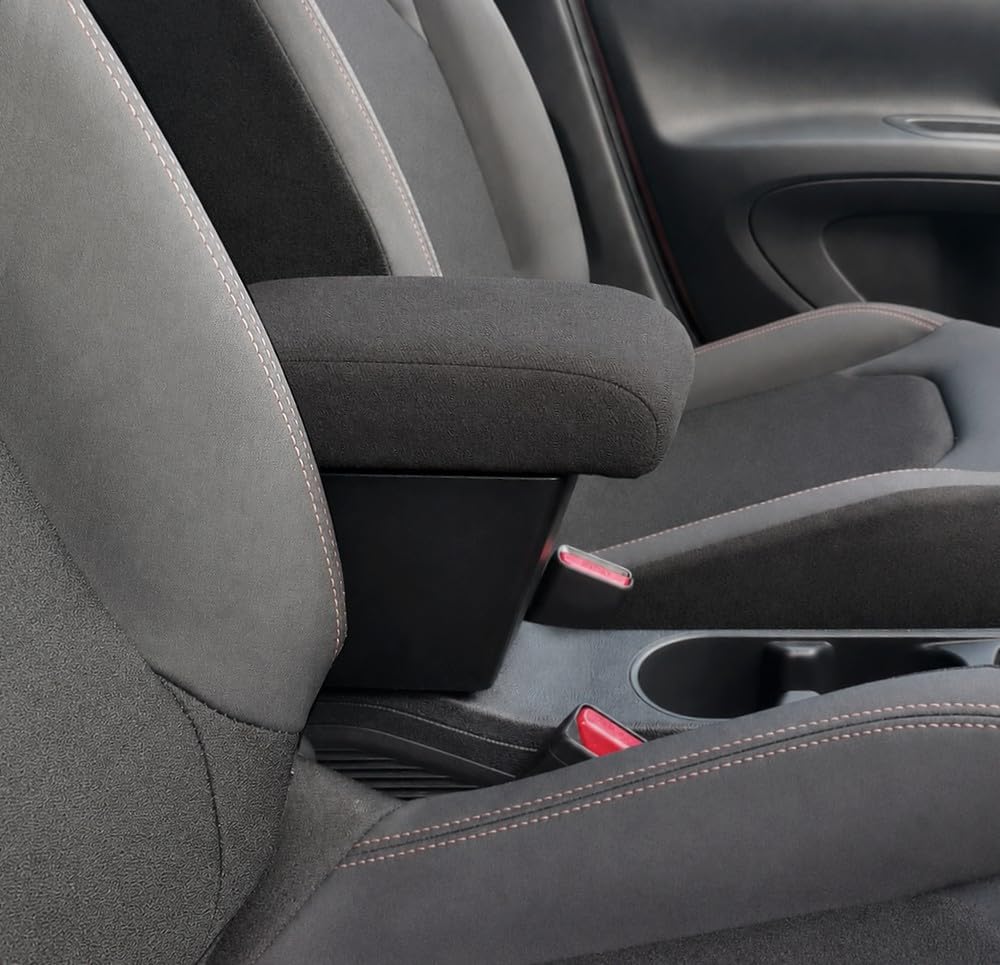 Bracciolo portaoggetti compatibile per Toyota Aygo X Hybrid dal 2026 in avanti in TESSUTO nero e REGOLABILE IN LUNGHEZZA made in Italy
