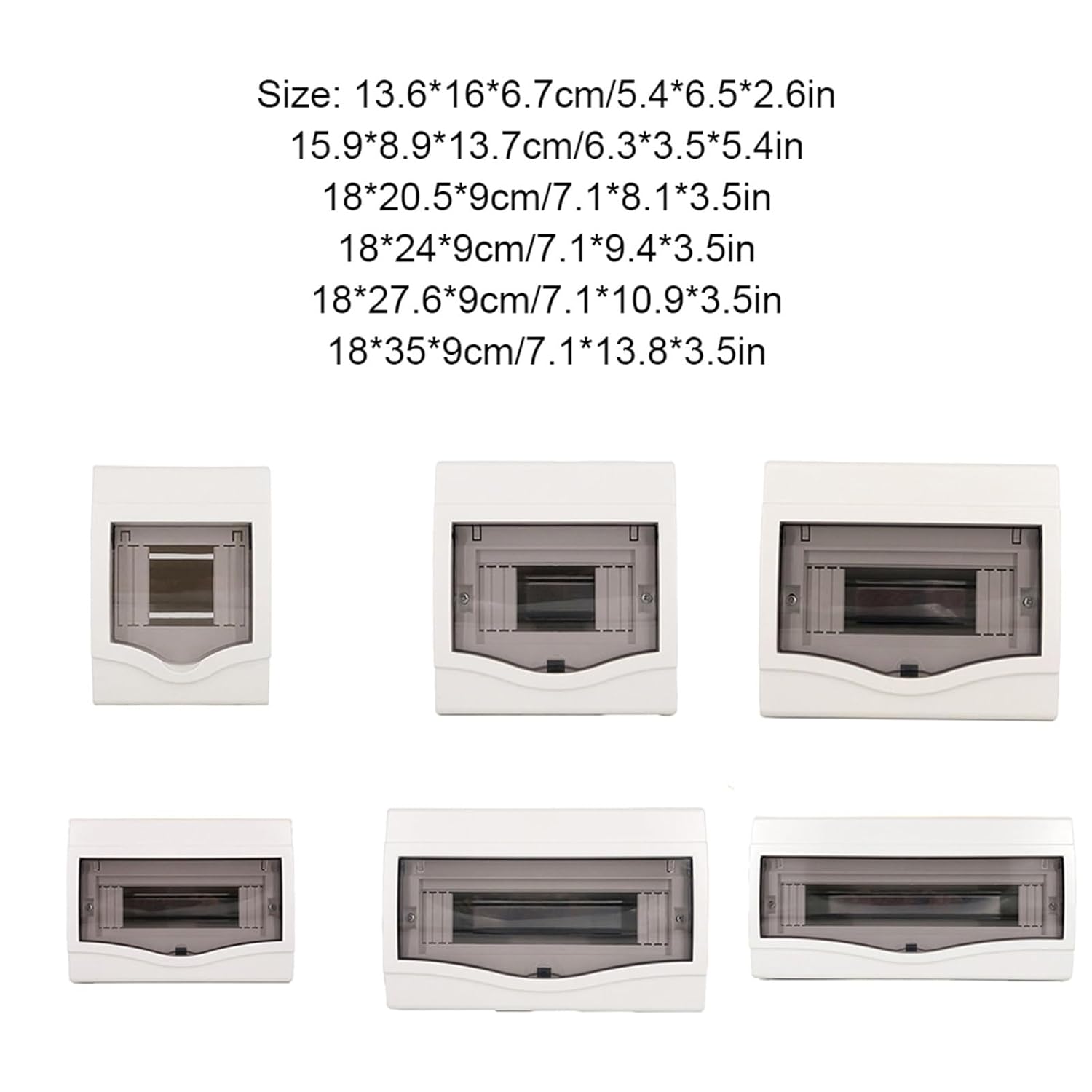 Electrical Distribution Boxes Mounted Circuit Breaker Plastic MCB Protection Accessory Lighting Case 180x240x90mm