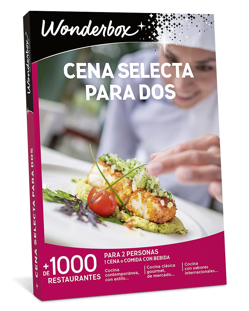 Wonderbox Caja Regalo Gourmet para Dos Experiencias para Regalar 2 Personas