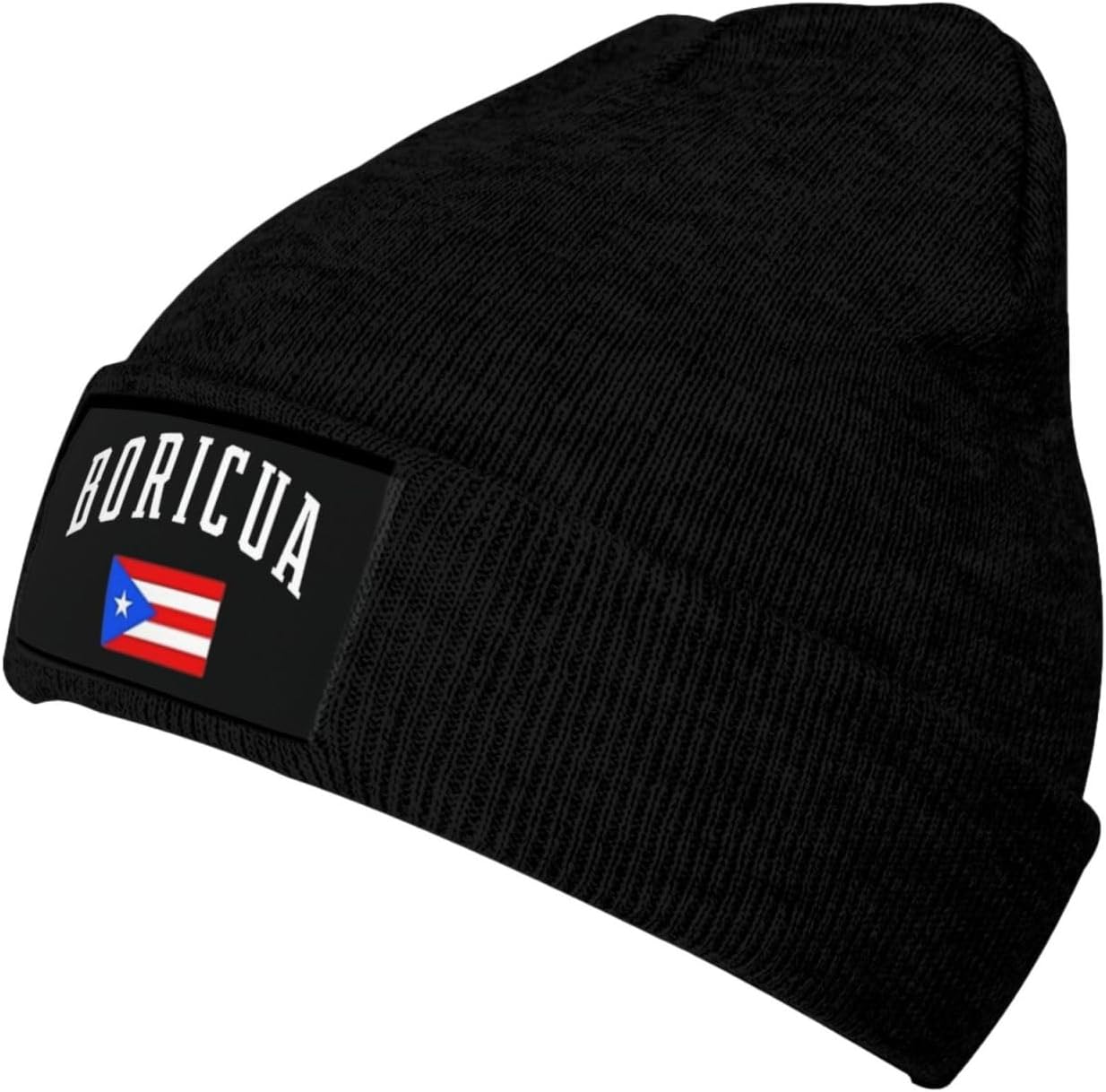 Puerto Rico Flag Puerto Rican Baggy Slouchy Beanie Hat Winter Soft Hats Warm Casual Knit Cap Headwear for Women Men
