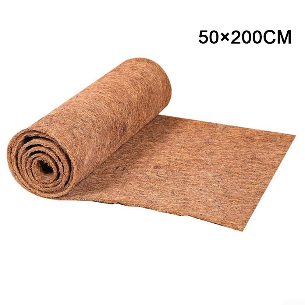 Alfombrilla de palma de coco para reptiles, tapete de fibra de coco cortable para cestas colgantes y terrarios 0, 3, 0, 4 cm de grosor (60 x 100 cm)