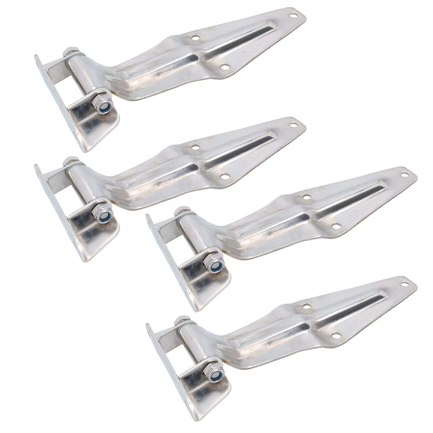 Charnières de porte en acier inoxydable 30,5 cm lot de 4 ferrures lourdes