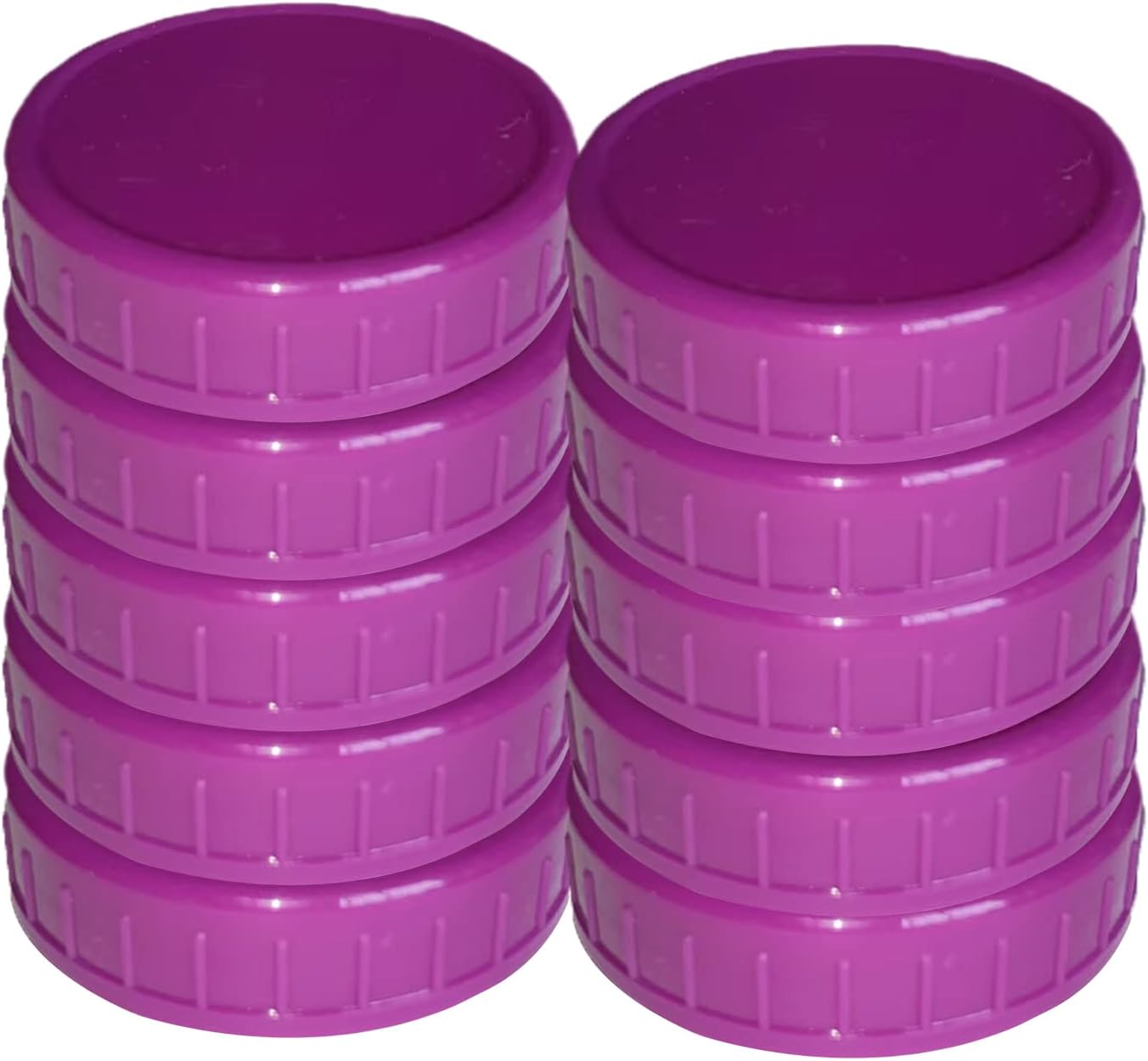 10Pcs Corlored Plastic Mason Jar Lids Canning Jar Lids Leak
