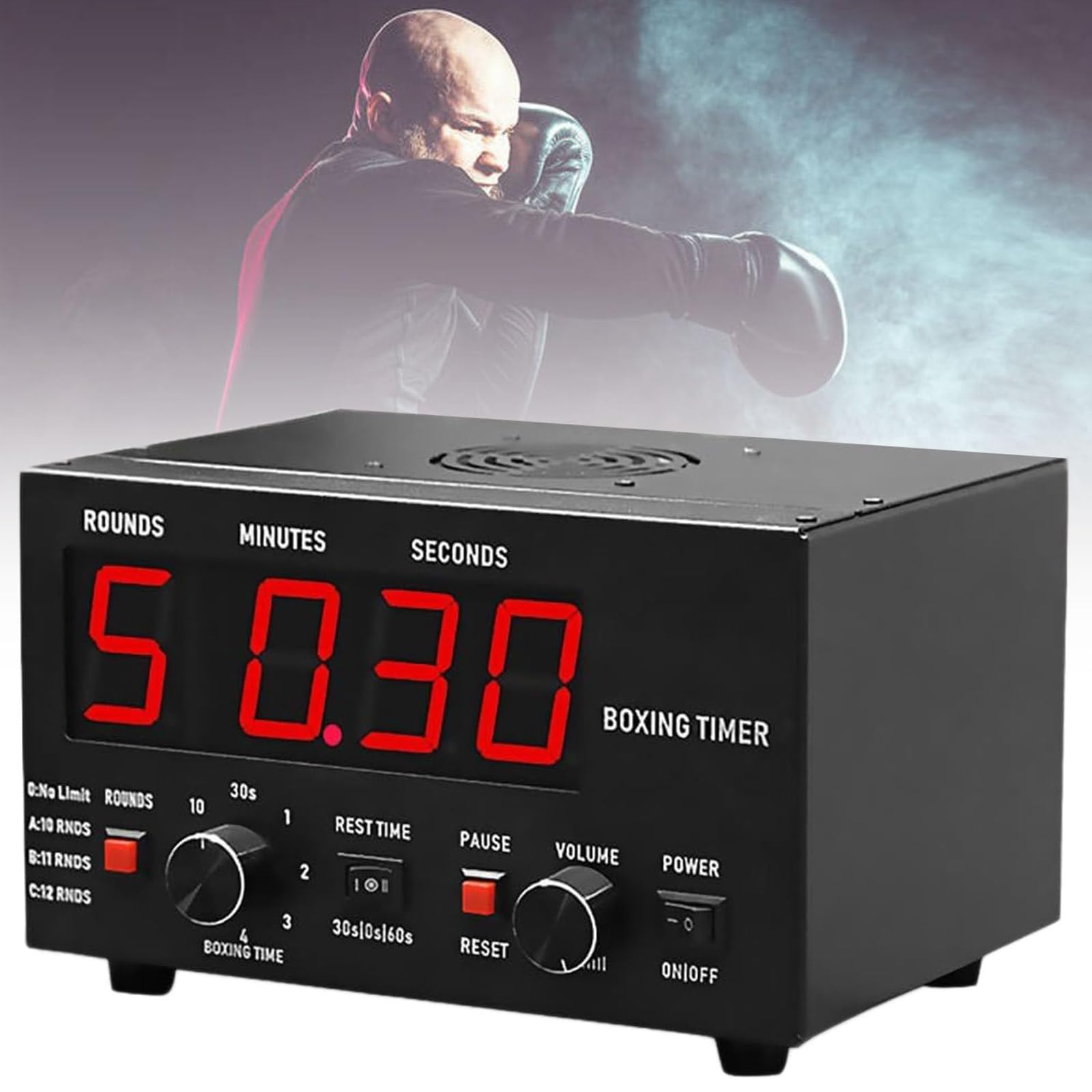 Temporizador De Boxeo, Cronómetro De Gimnasio con Pantalla LED, Cuenta Atrás, Cronómetro, Función De Sincronización Alternativa, Accesorios De Gimnasio En Casa