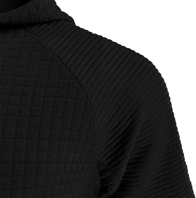 Scapodo Men's Waffle Sweatshirt - Autumn Winter Hooded Pullover Loose Fit Casual Wear for Vacation Daily Life - Image 5