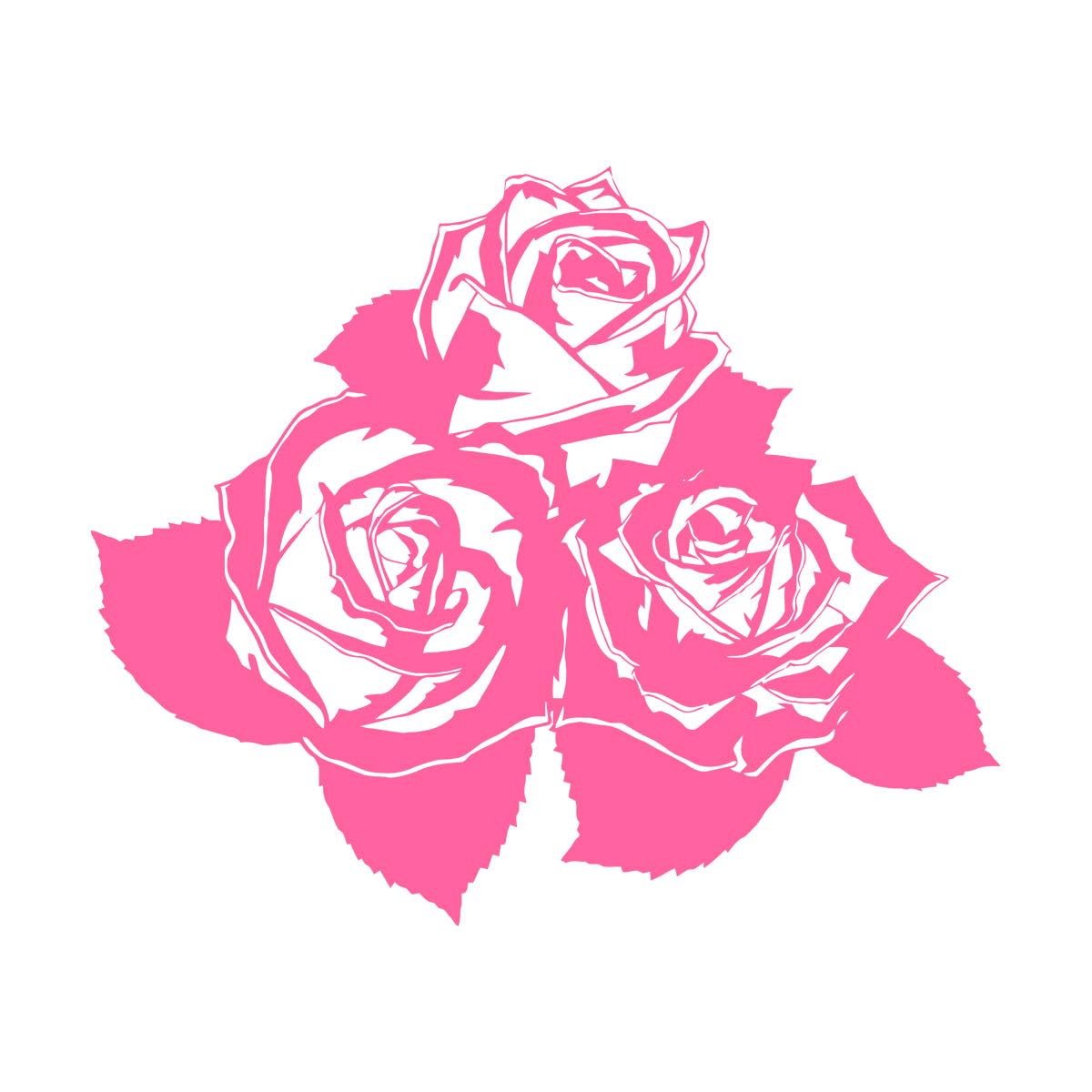 Roses Wall Decal Flowers Beautiful Livingroom Decoration Vinyl Wall Stickers Home Decoration Accessories for Girls Room Extra Large - 70x84cm — image 1