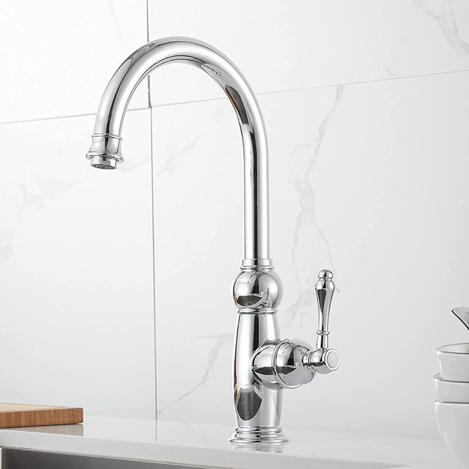 Grifos, Grifo de Cocina, Grifo de baño, Grifo de Agua fría y Caliente, Grifo de Lavabo para baño, Grifo de Cocina de Cobre galvanizado/2