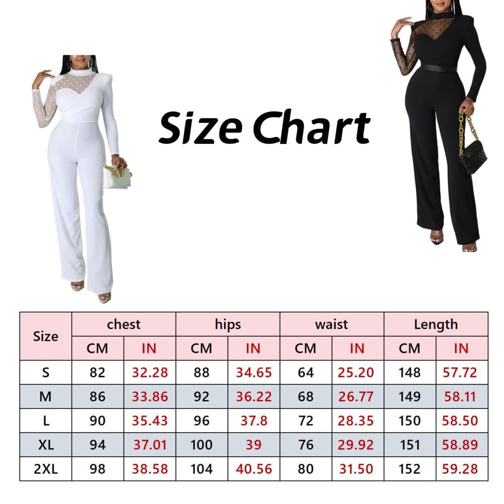 Combinaison Élégante Pour Femmes En Mesh Avec Manches Longues Col Montant Couleur Unie Et Taille Haute
