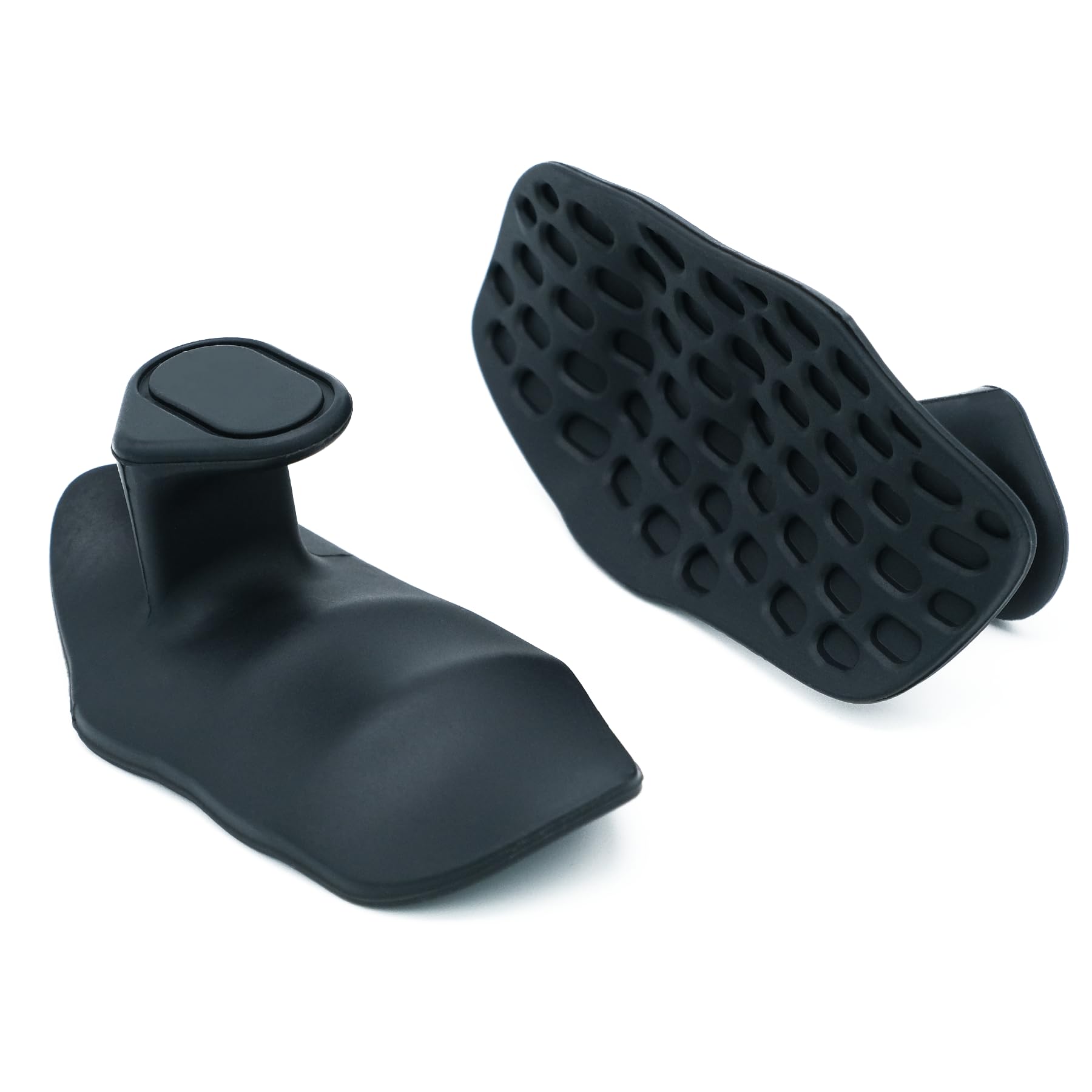 Anti Slip Gym-Grips Schwarz – Rutschfeste Griffpads zur Hornhautvermeidung bei Krafttraining, Klimmzügen, Hanteltraining – Ergonomische Griffe Alternative zu Fitnesshandschuhen – Unisex – inkl. Tasche