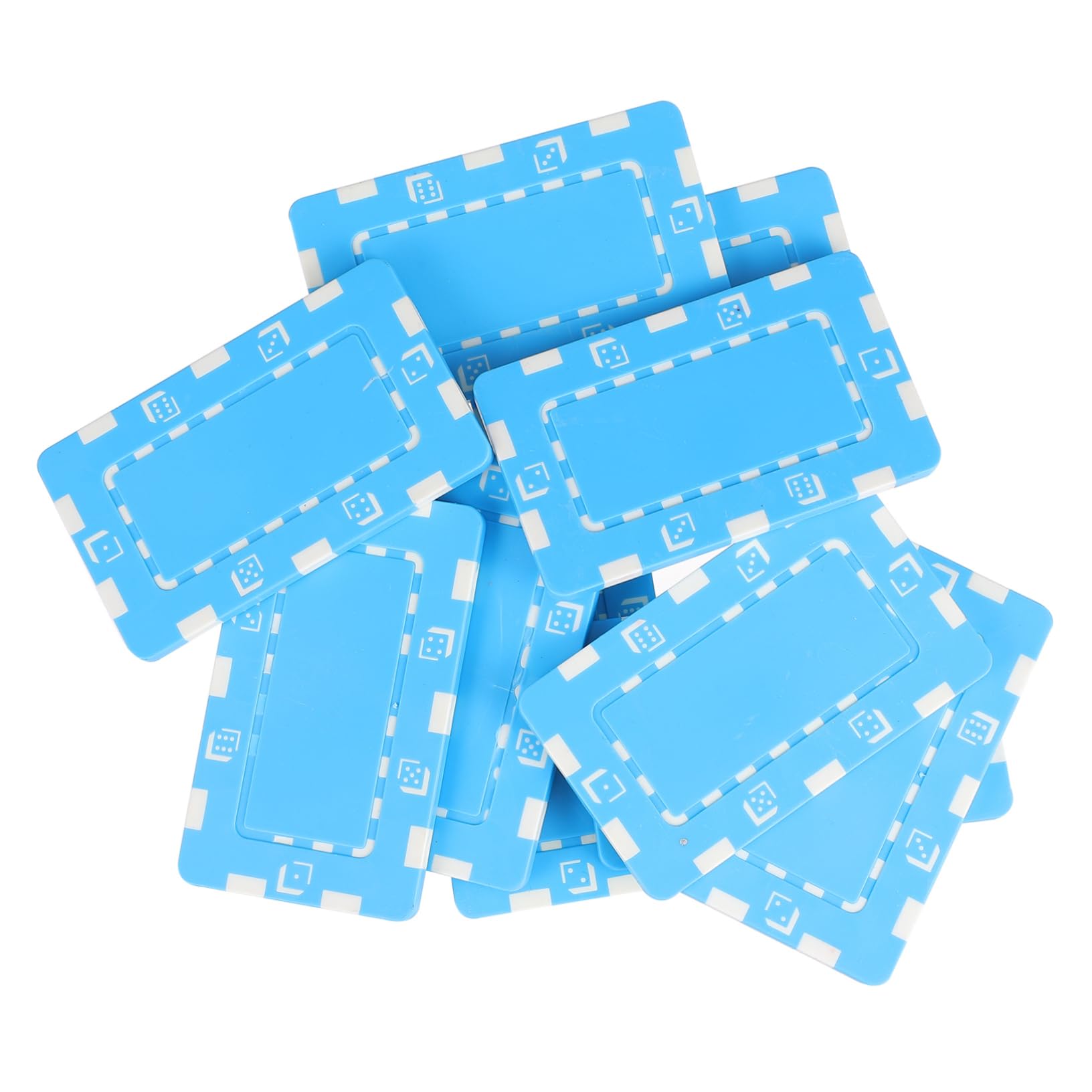 Toddmomy Poker Chips 10pcs Set Poker Gambling Chips Plastic Game Coins for Hold'em Parties