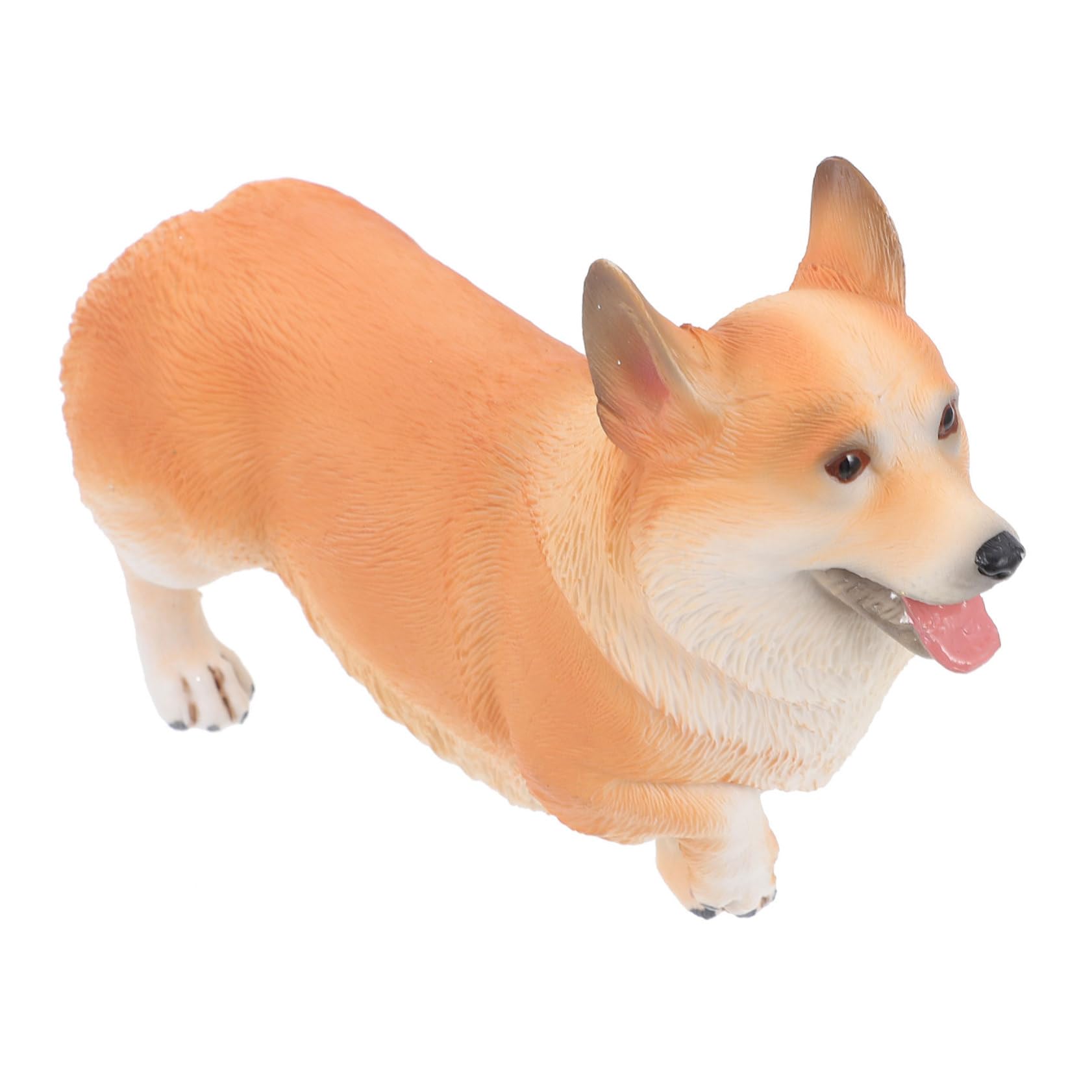 Peluche Corgi Realistico 25 Cm, Statua In Peluche Di Cane In Piedi, Con Zampe 3D E Naso Umido, Decorazione Da Scrivania E Regalo Per Amanti Degli Animali