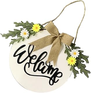 FUNOMOCYA 1Pc Varanda De Inauguração Guirlanda De Primavera Estilo Pendurado Janela De Casamento Cm Guirlandas De Ornamento Páscoa Café De Madeira Lindo Arco Aniversário Porta De Casa