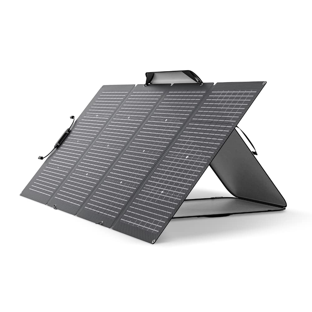 Amazon.co.jp: EcoFlow ソーラーパネル 220W 両面受光型 折りたたみ式 
