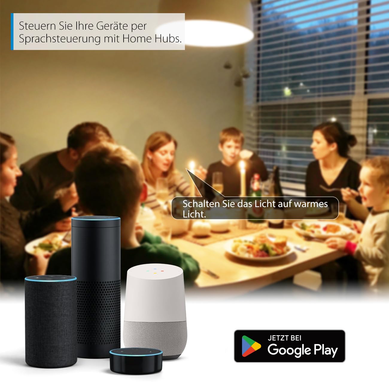 Smart Wifi Led Birne Geführte Birne 12W RGB A70 Bunte Fernsteuerungslampe Bluetooth Glühbirne E27 1521LM via App Dimmbar, kompatibel mit Google Assistant und Amazon alexa Echo und Echo Dot, 2pack