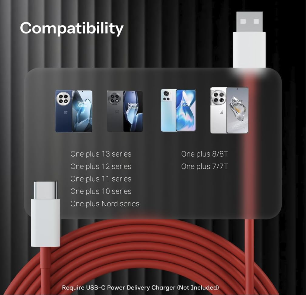 80W Fast Charging cable Type C to Type C Compatible for OnePlus by HOMEMO — Amazon image 6