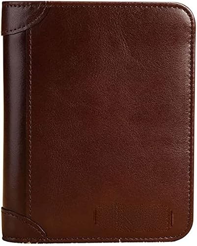 TAUFE Men's Wallets, Classic Style Wallet Genuine Leather Men Wallets Short Male Purse Card Holder Wallet Men Fashion