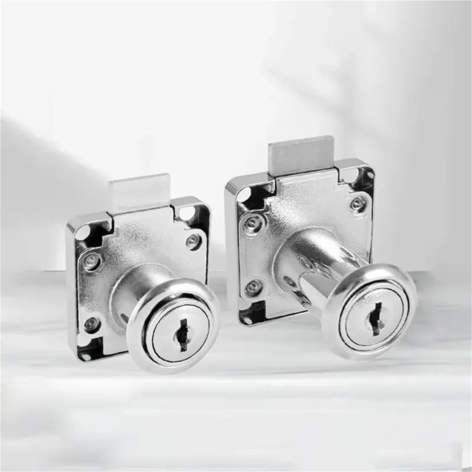 Cerradura de aleación de zinc con 2 llaves, cilindro de puerta de cajón seguro para el hogar y la oficina, varios tamaños para un uso versátil