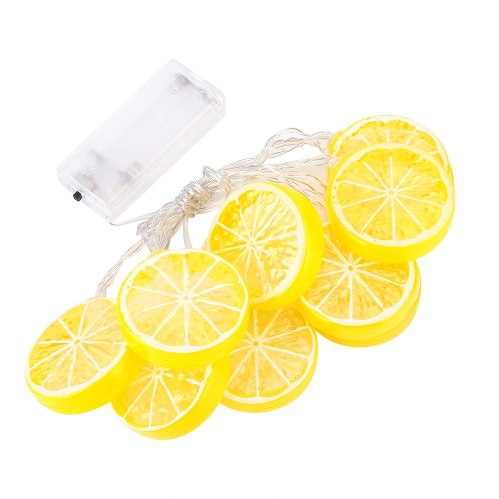 String Lights 4.92ft Fruit Shape String Light Lemon Hanging Fairy String Lights with 10 LED Battery Operated Lights Fruit Lamp String Lights Decoration for Party Garden Decor(Yellow Lemon)
