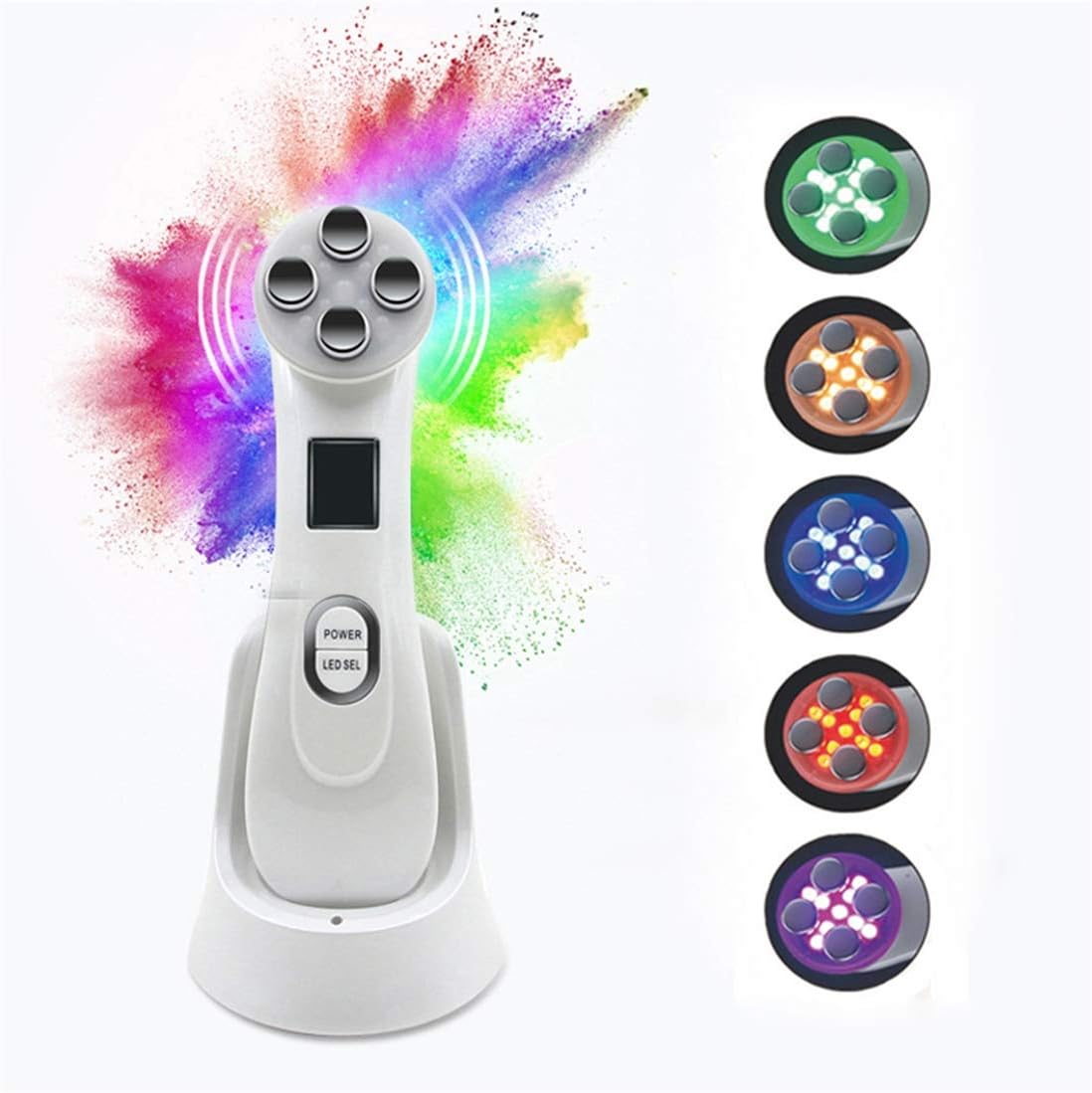 5 in 1 Facial Lift Beauty Skin/EMS/RF Radio Frequency Facial Photon Skin Care Device Face Lifting Tighten Beauty Massage Machine