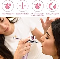 Vista 4 de Airbrush-Kit - Compresor de aerógrafo inalámbrico recargable - Pistola de aerógrafo de mano automática, juego de aerógrafo, cepillo de aire