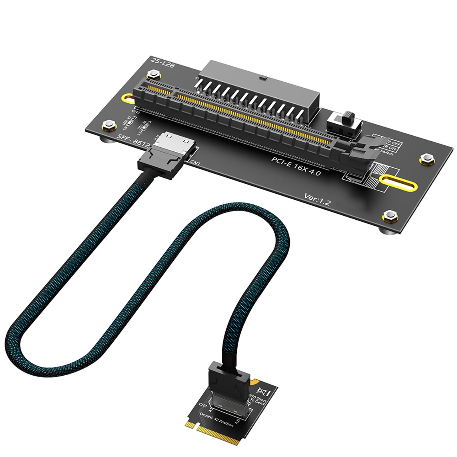 Cavo prolunga PCIe4.0 16X per unità NVMe 2230 Supporta trasferimento Dati Veloce da 64 / s