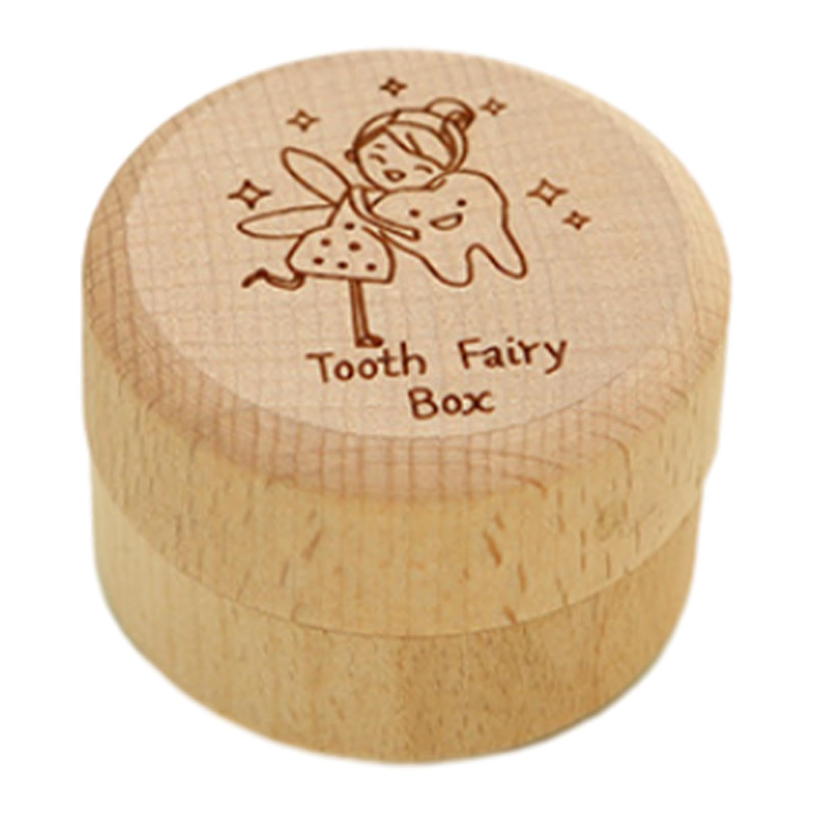 Scatola Porta Dentini Da Latte In Legno - Ricordo Per Bambini Con Personalizzazione, Regalo Per Battesimo