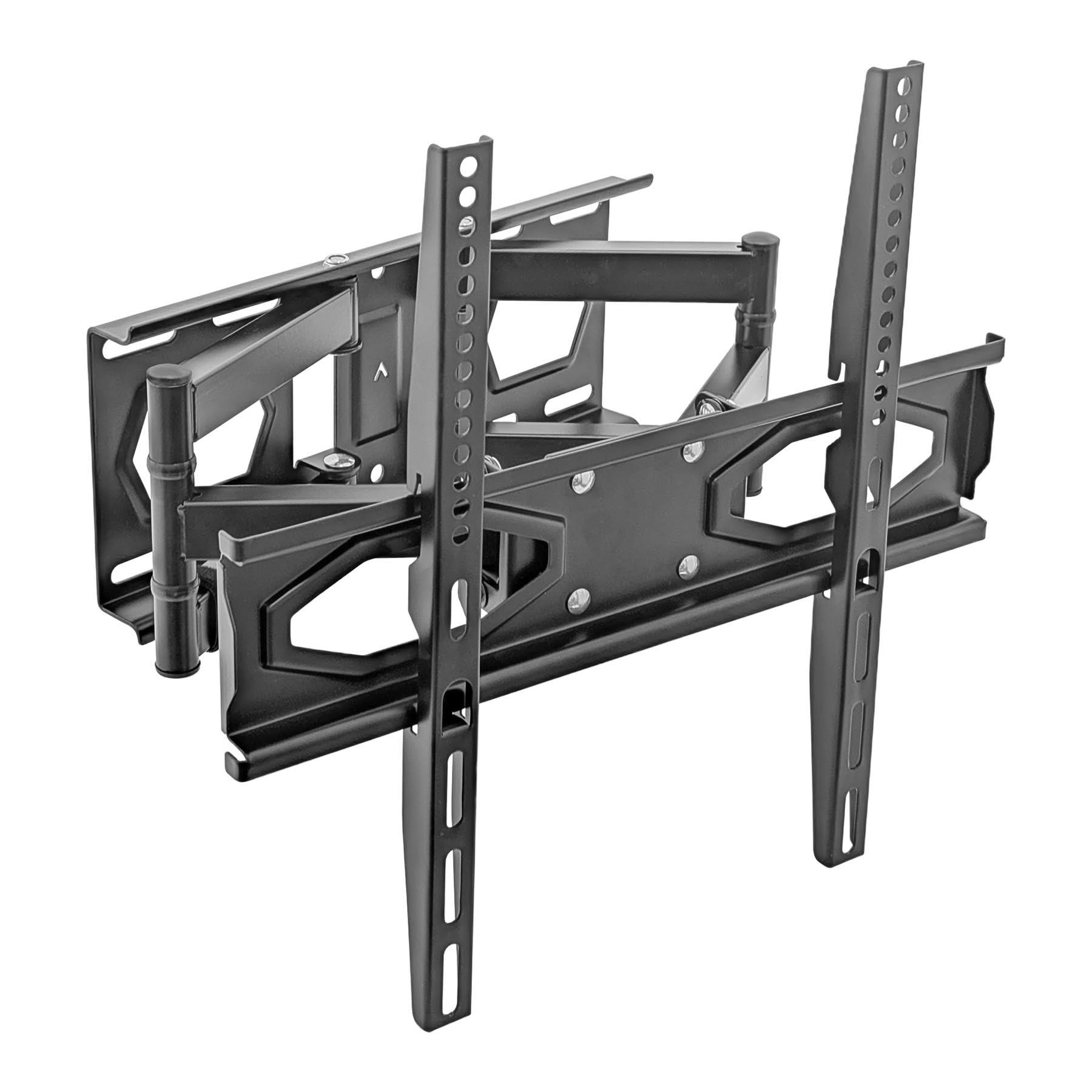 Harbour Housewares Full Motion TV Wall Bracket 25-65" – Tilt, Swivel & Rotate, VESA 100x100-400x400, Supports Up to 40kg, Black Steel, Home Cinema Mount