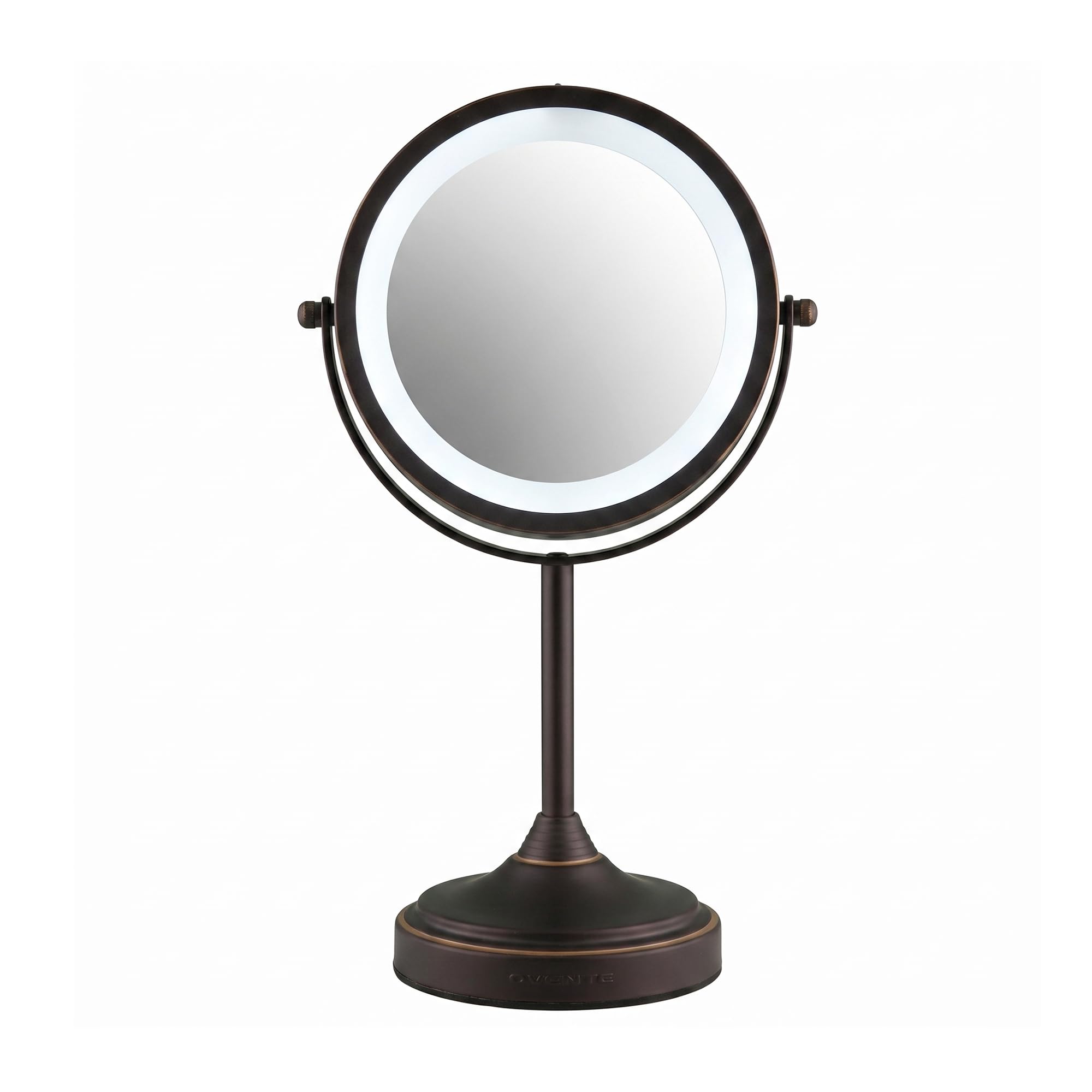 OVENTE 7'' Lighted Magnifying Makeup Mirror, Antique Bronze MCT70ABZ1X7X
