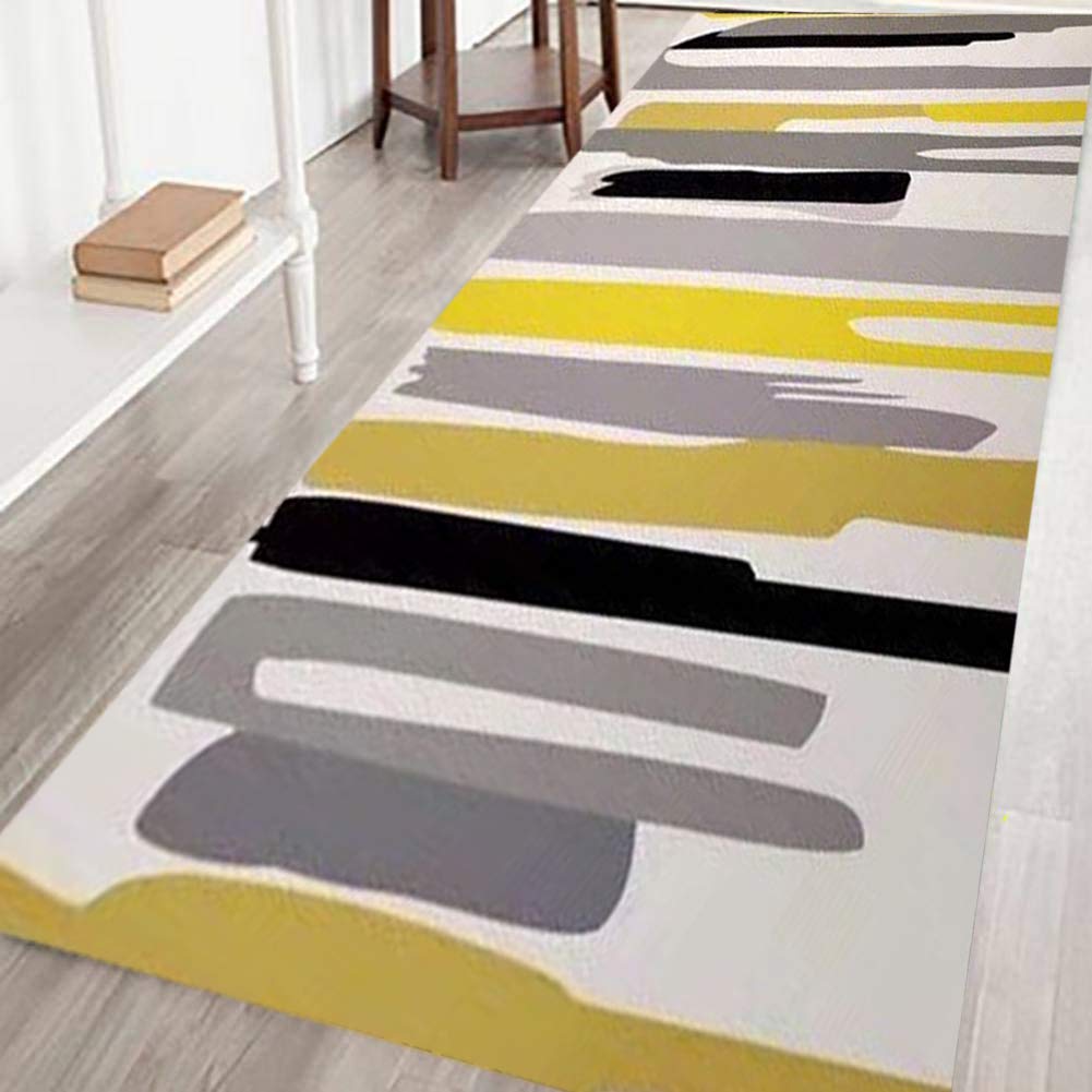 廊下敷きカーペット 90x480cm, 滑り止めマット 滑り止め加工 防音マット 子供 お年寄り 転倒防止 - R-1