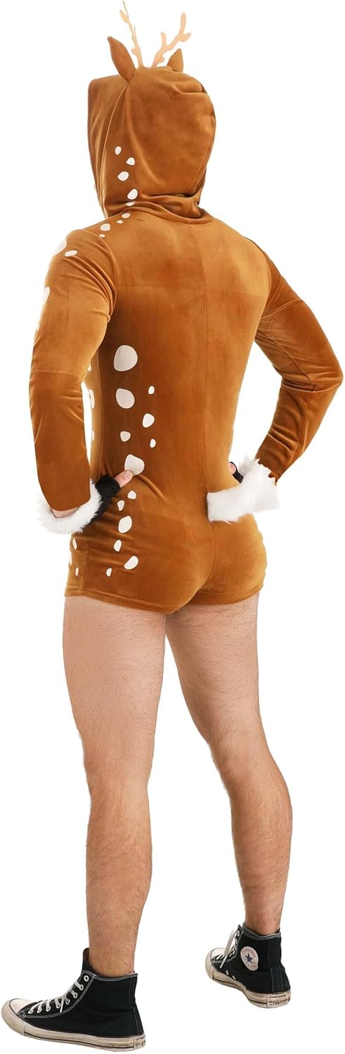 Men's Sexy Deer Costume, Adult Sexy Animal Outfit for Halloween, Parties, and Raves, Revealing Woodland Creature - Image 2