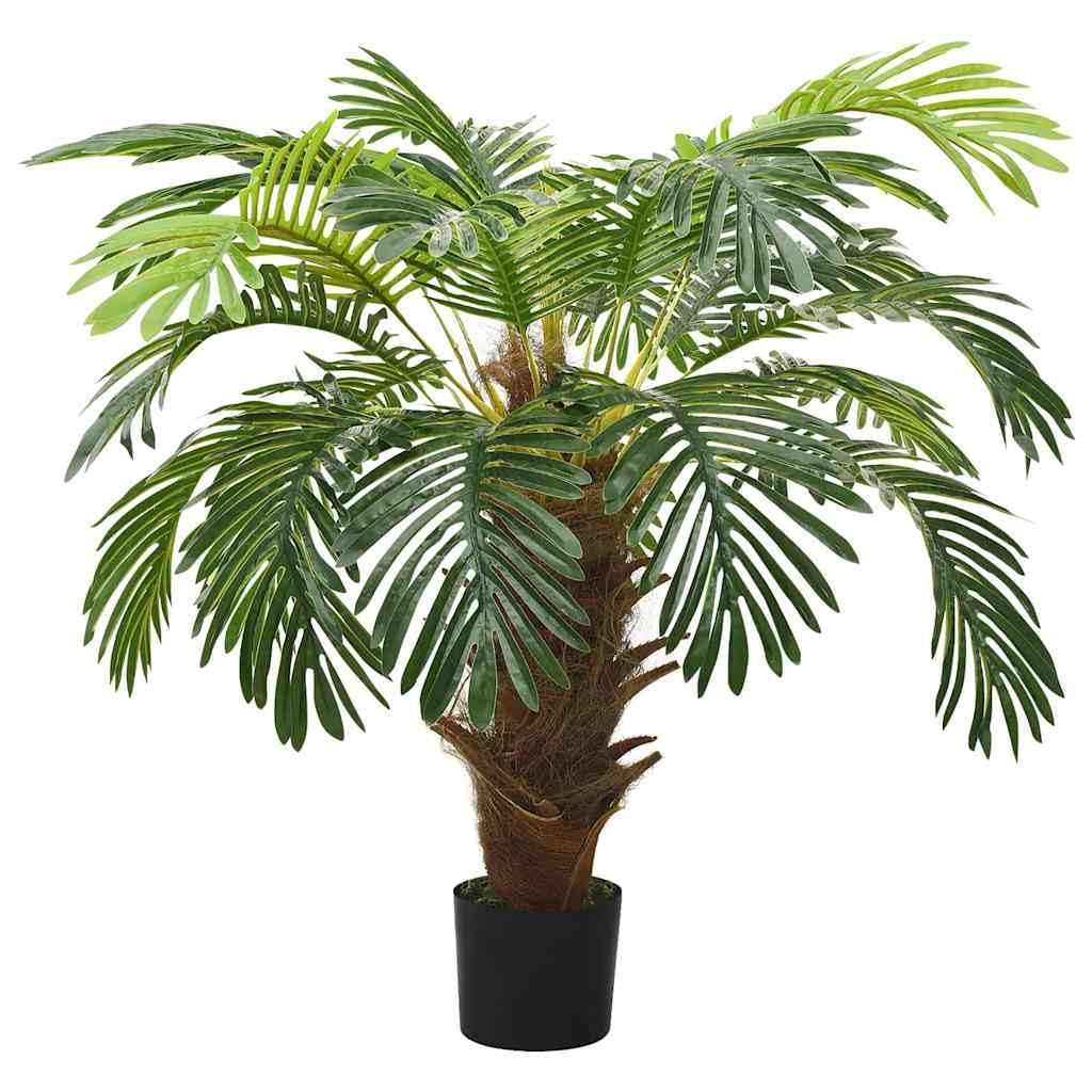 Cycas artificiel avec pot 90 cm vert palmier décoratif