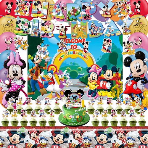 Birthday Party Decorations Kit Includes Happy Birthday Banner Balloons Tablecloth Backdrop Adult Themed Party Supplies