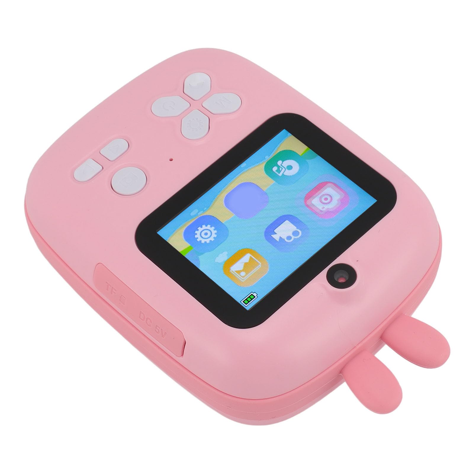 Instant Print Camera, 1080P Digitale Camera 48MP ABS 6X Digitale Zoom voor op Reis (PINK