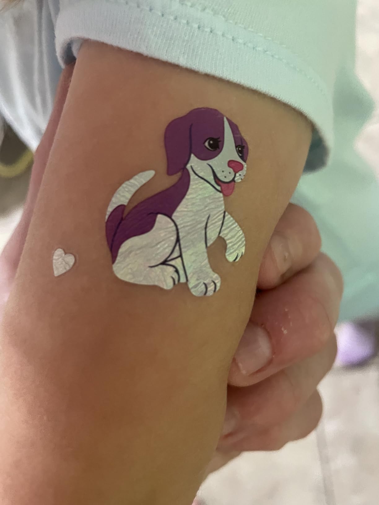 xo, Fetti Cute Neon Rainbow Animal Temporary Tattoos - 68 Iridescent Foil Pcs | Nostalgia Bright Birthday Accessory, Childhood Bachelorette Party Favor, Cute Kids Activity
